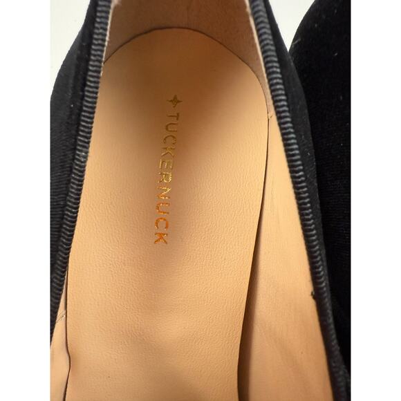 Tuckernuck Black Velvet Ellie Mary Jane Block Heels Size 9 - Picture 4 of 10